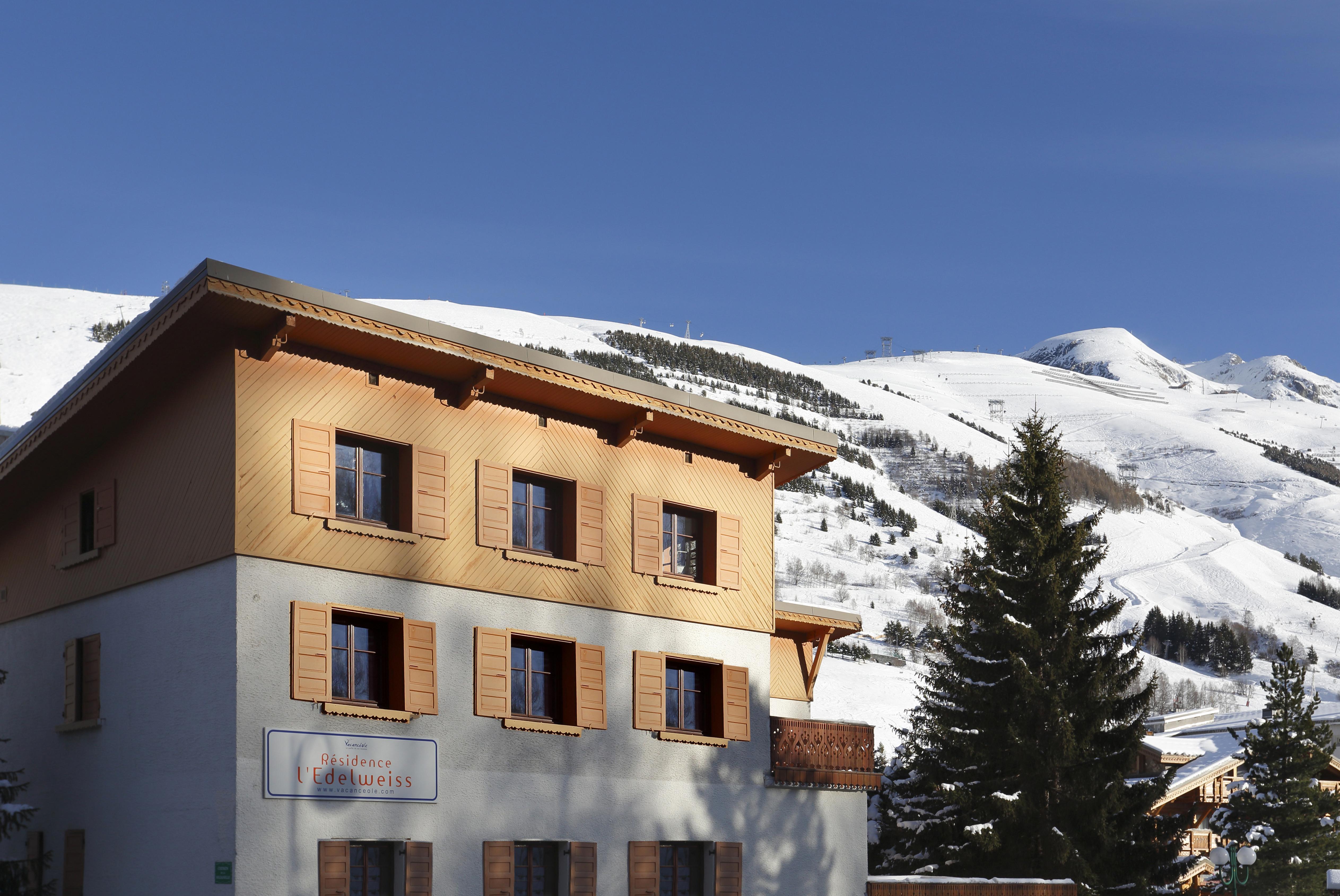Vacanceole - Residence L'Edelweiss เลส์เดอซาลป์ ภายนอก รูปภาพ